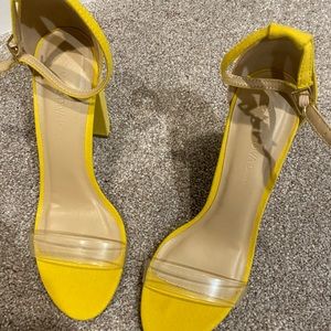 Yellow clear heels